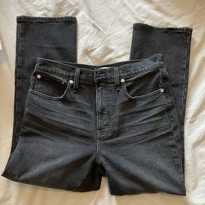 Madewell Slim Demi Boot Jean Black